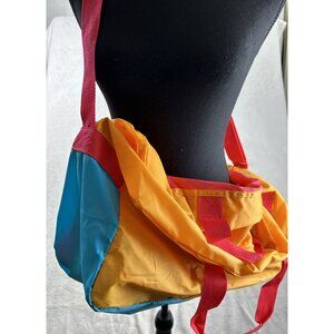 Vintage 90’s Color Block Estee Lauder Nylon Tote Duffle Bag Light Weight Travel